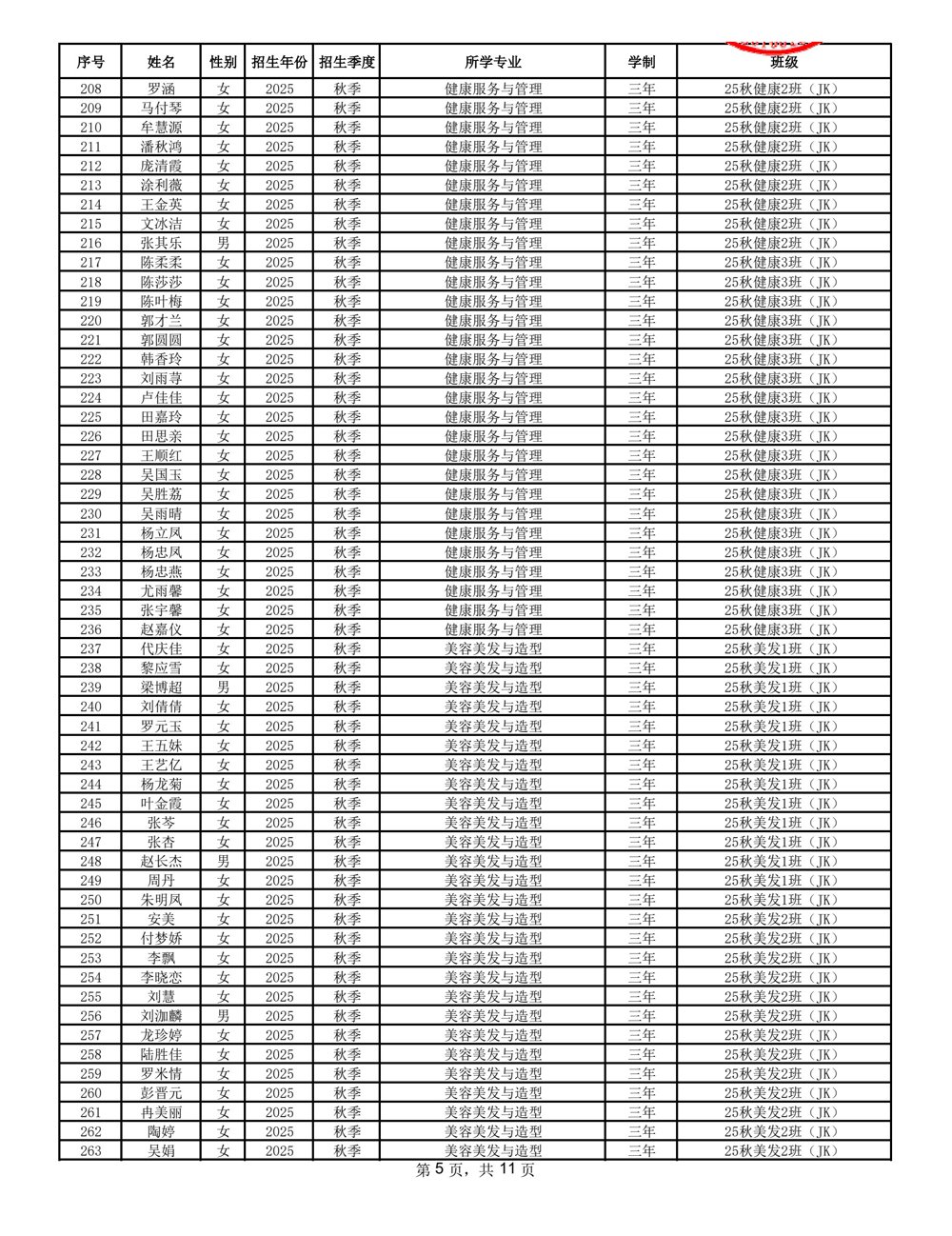 2025-2026学年秋季学期新增精准扶贫公示名单 _5