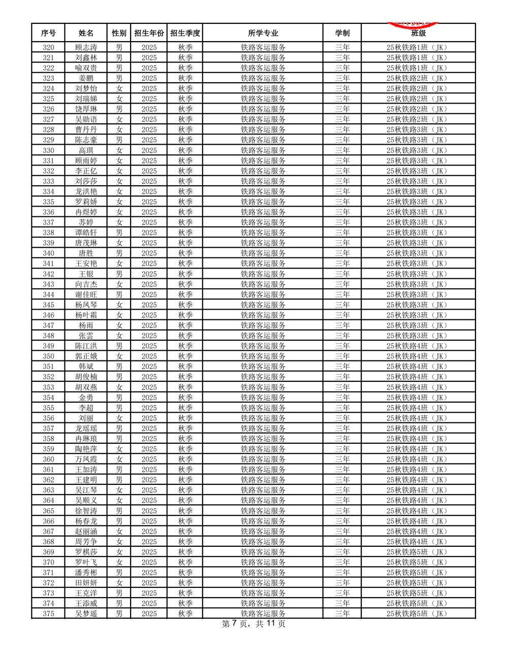 2025-2026学年秋季学期新增精准扶贫公示名单 _7