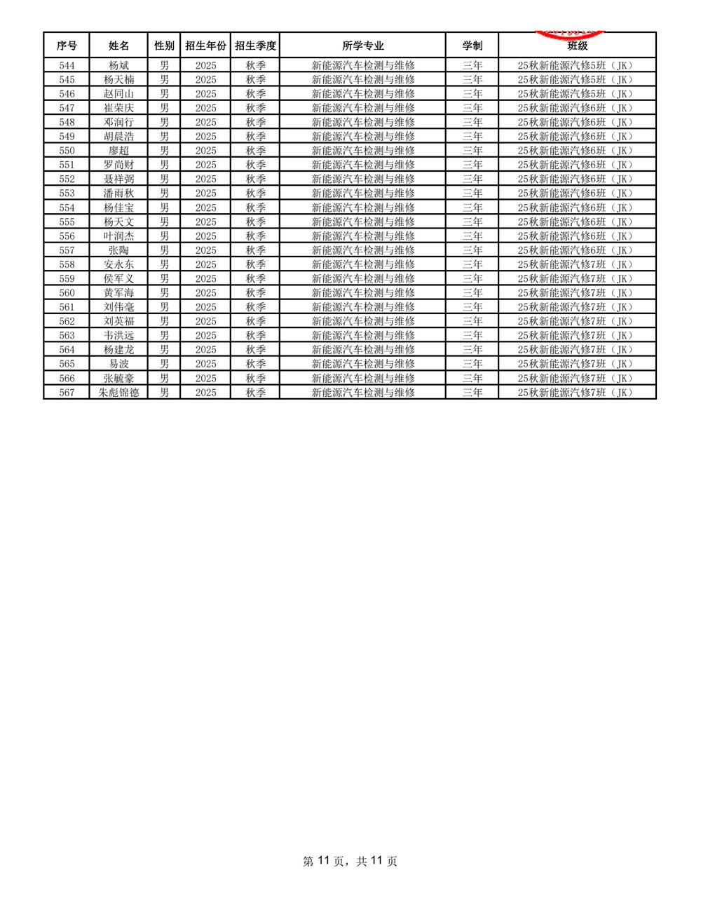 2025-2026学年秋季学期新增精准扶贫公示名单 _11